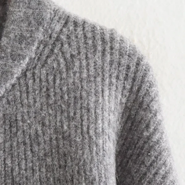 Sweaters Women Knitted Cardigan Autumn Winter Zipper - Image 4